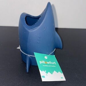 Pillowfort Navy Shark Toothbrush Holder Silicone 2021